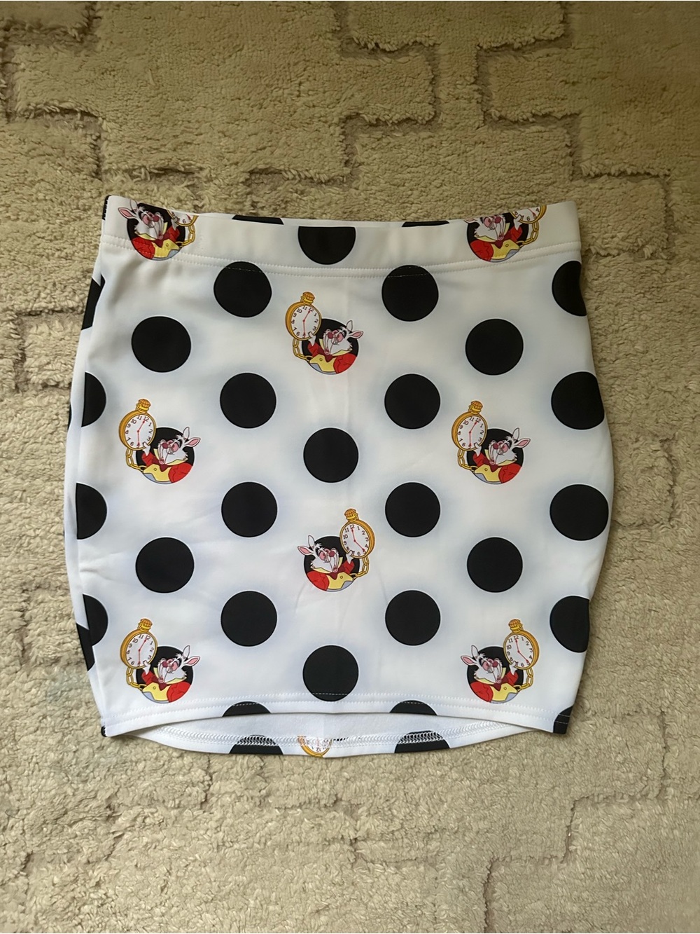 Blackmilk Disney Alice in Wonderland White Rabbit Important Date Wifey Skirt